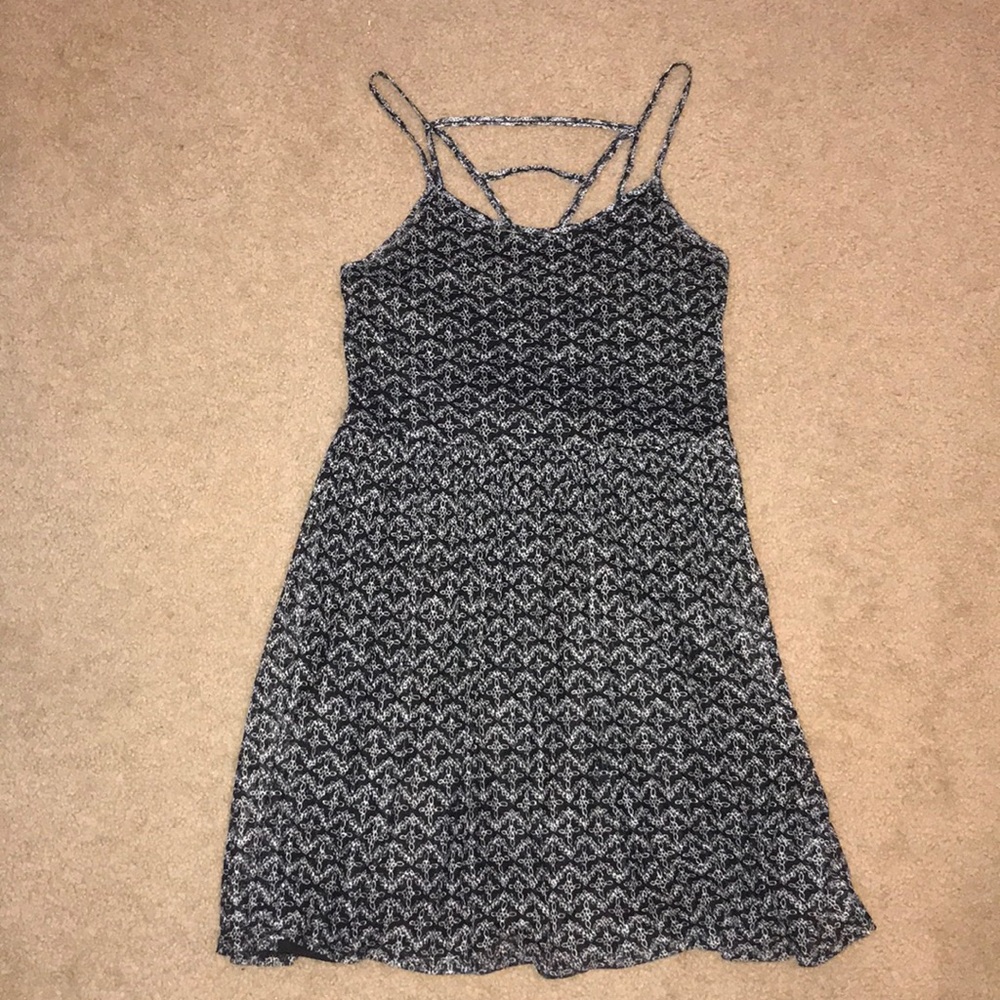 Black sundress, white pattern, Xhilaration